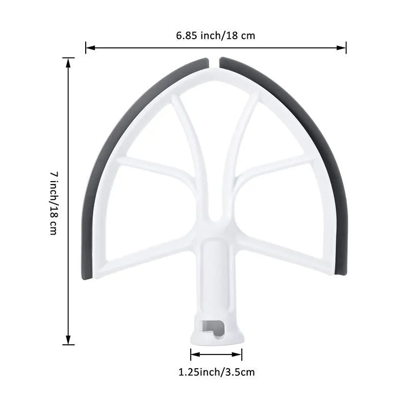 6 Qt Kitchenaid Bowl Lift Stand Mixer Beater With Silicone Edges