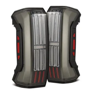 AlphaRex NOVA-Series Prismatic LED Tail Lights Black | 2022-2025 Toyota Tundra