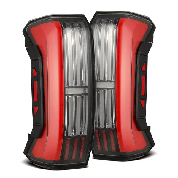 AlphaRex NOVA-Series Prismatic LED Tail Lights Black-Red | 2022-2025 Toyota Tundra