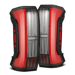 AlphaRex NOVA-Series Prismatic LED Tail Lights Black-Red | 2022-2025 Toyota Tundra