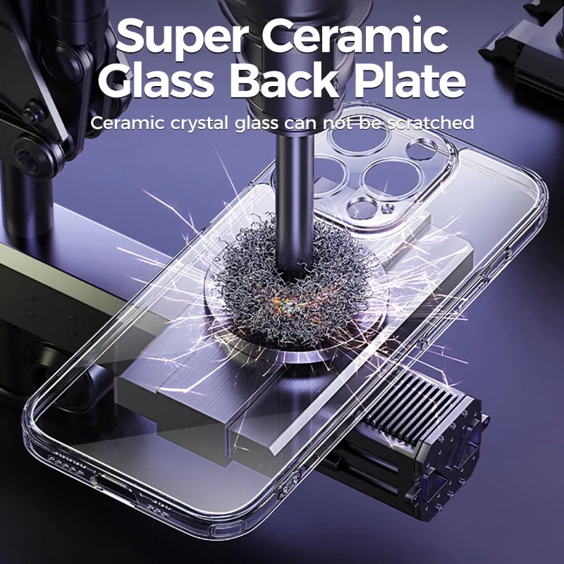 Clear Case For iPhone 14 13 12 Pro Max Back PC TPU Shockproof Full Lens Protection For iPhone 11 Pro Transparent Cover