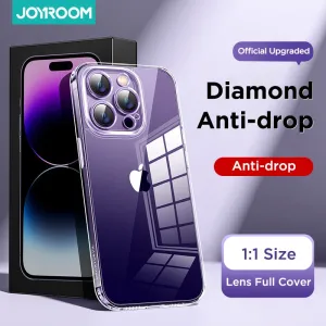 Clear Case For iPhone 14 13 12 Pro Max Back PC TPU Shockproof Full Lens Protection For iPhone 11 Pro Transparent Cover