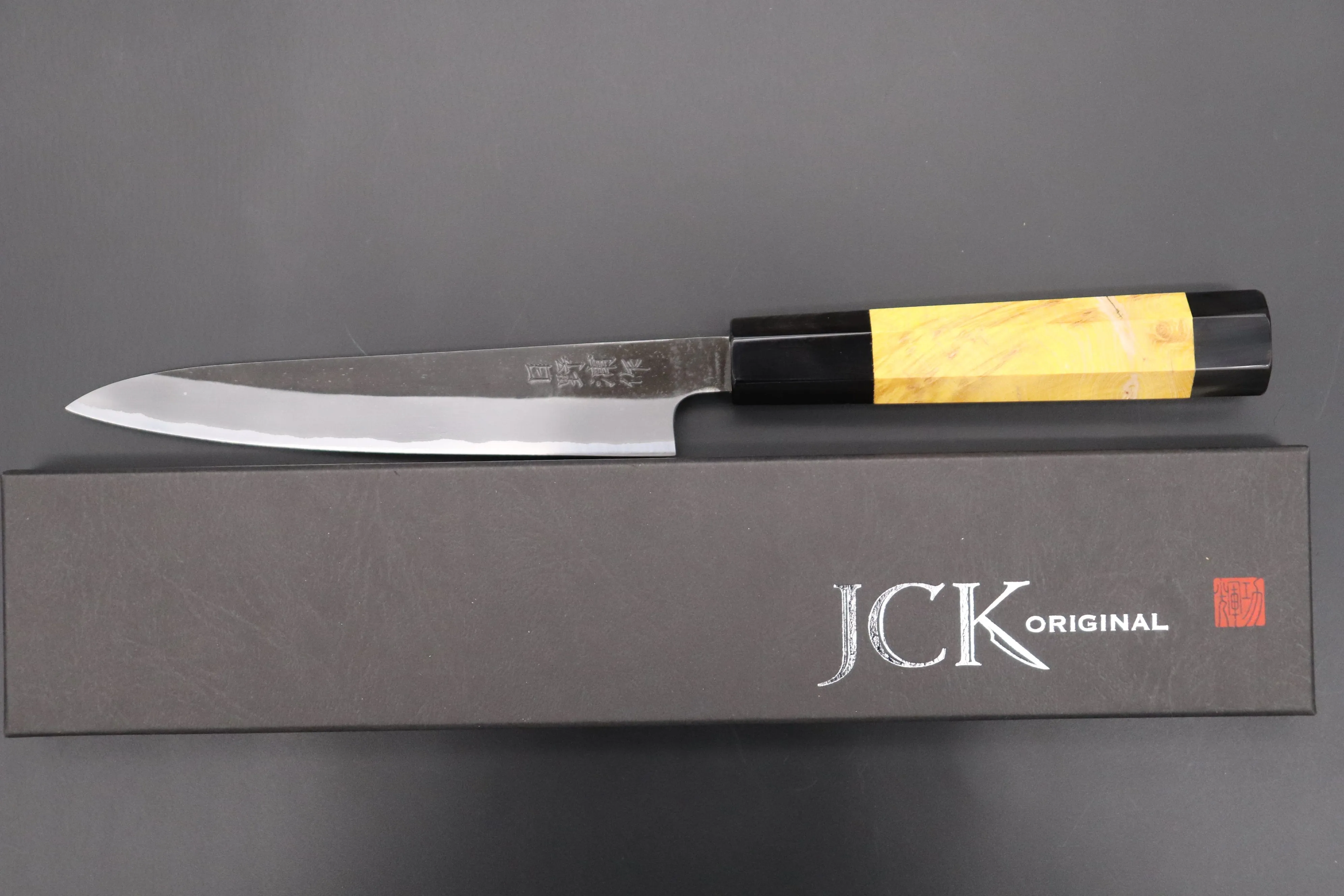 Custom Limited Edition, Hinoura White Steel No.1 Kurouchi Series HS1-3SP4 Wa Petty 150mm (5.9 Inch)