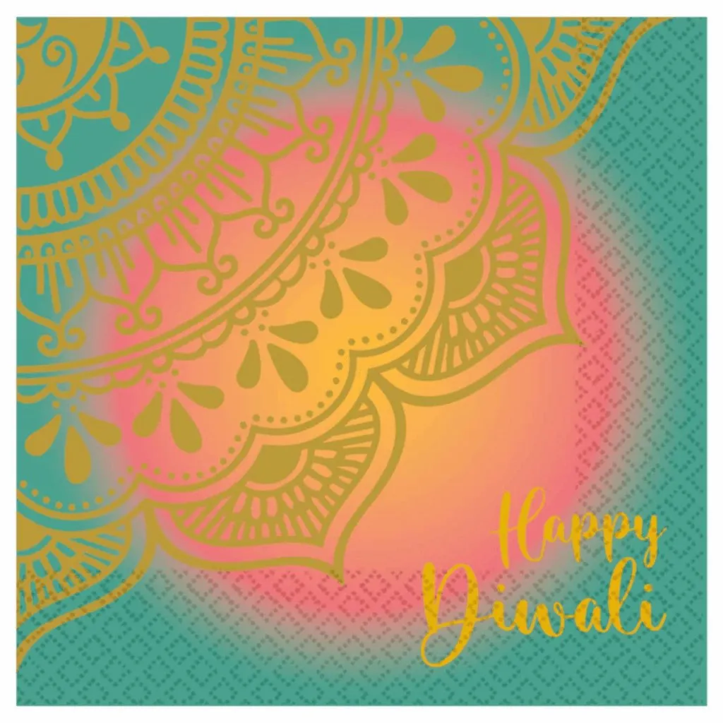 Diwali Lunch Napkins Pack Of 16