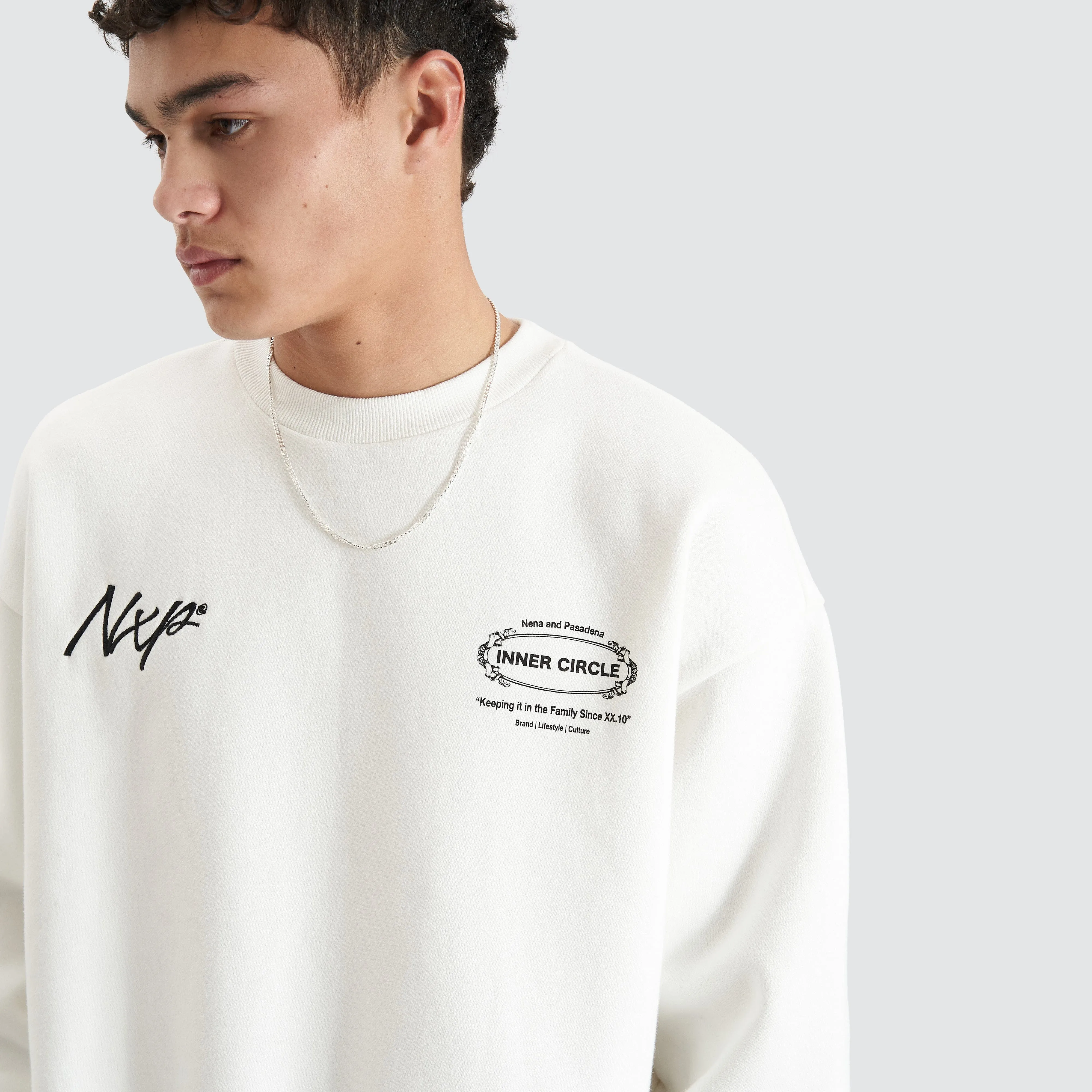 Dome Heavy Box Fit Jumper Natural White