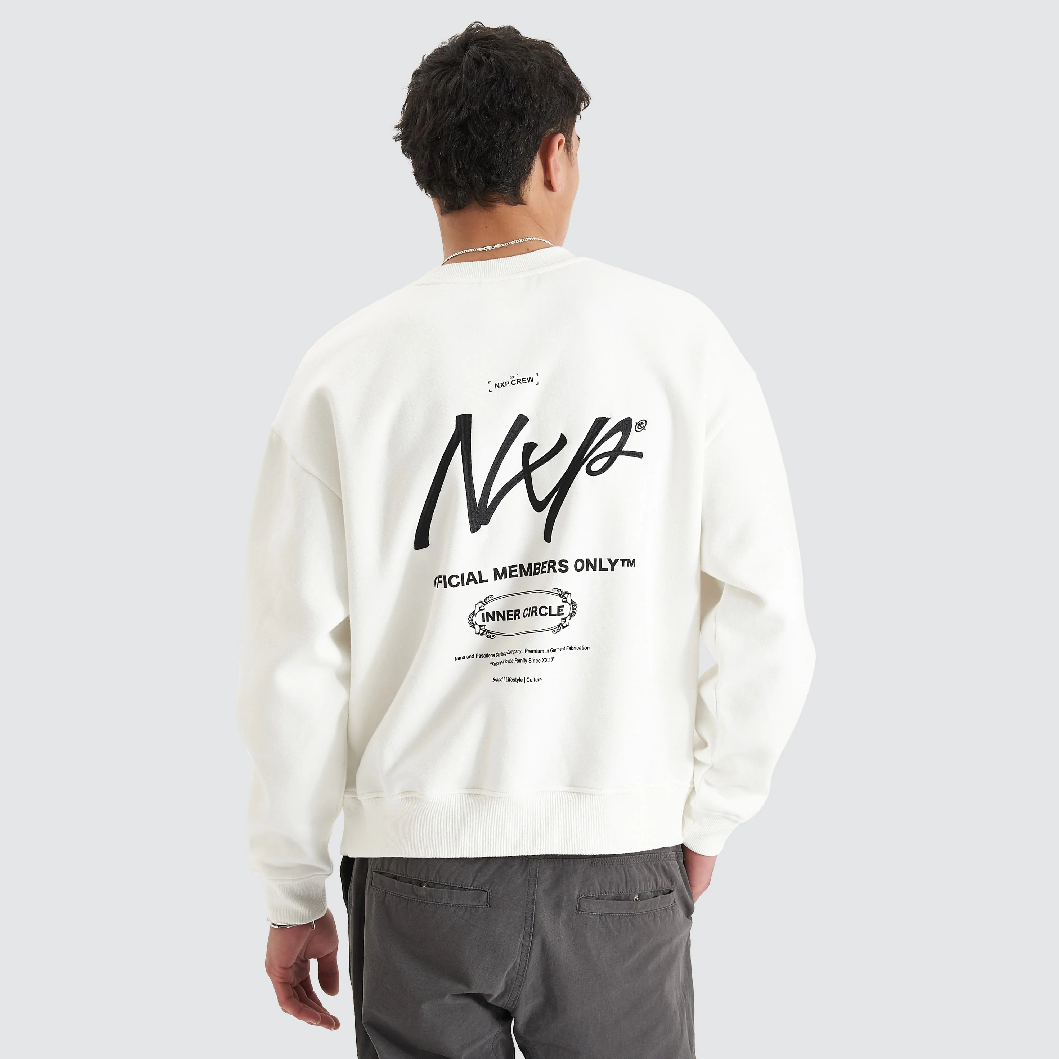 Dome Heavy Box Fit Jumper Natural White