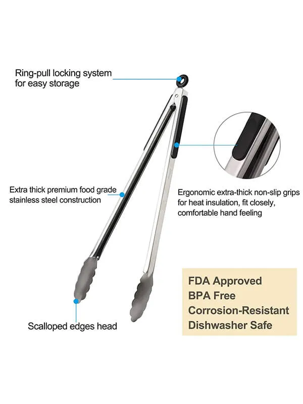 Ecolifestyle Braai Grill Basket & Tongs