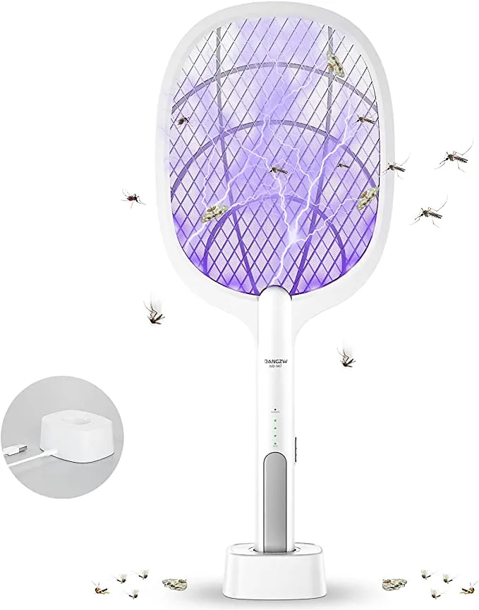 Electric Fly Swatter 3000 Volt Mosquito Killer Bee Bug Zapper Racket
