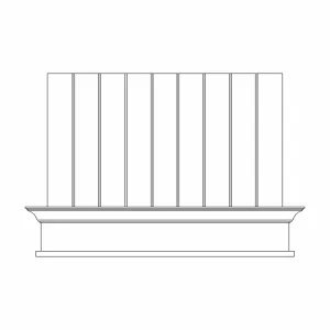 Freestanding Canopy Mantel Cabinet