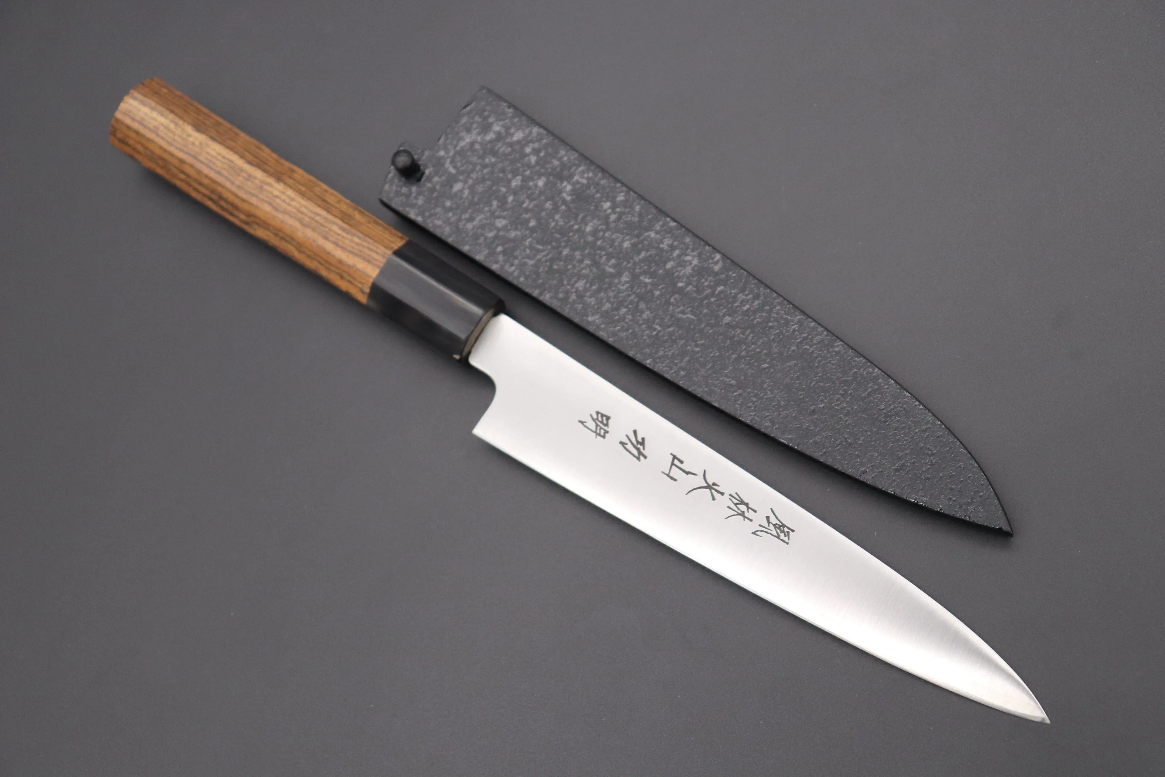 Fu-Rin-Ka-Zan R-2 Clad Wa Series FR2-1B Wa Petty 165mm (6.4inch, Octagon Shaped Bocote Wood Handle)