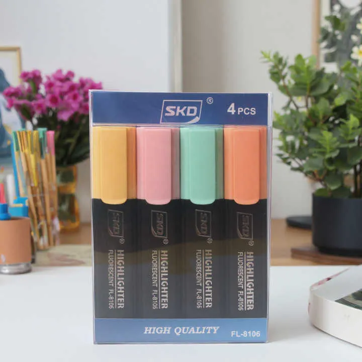 German Brand Pastel Colorful Flat Tip-مسطح ملون