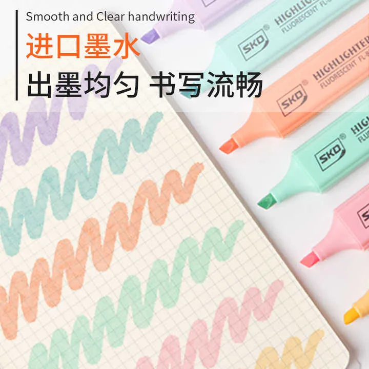 German Brand Pastel Colorful Flat Tip-مسطح ملون