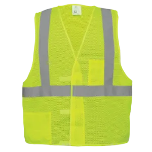 High-Visibility Lightweight Mesh Polyester Breakaway Safety Vest