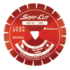 Husqvarna ELITE SOFF-CUT XL6-3000 6" (150mm) Red Blade with Skid