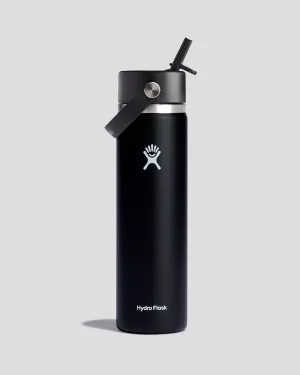 Hydro Flask Wide Flex Straw Bottle 710 ml - Black
