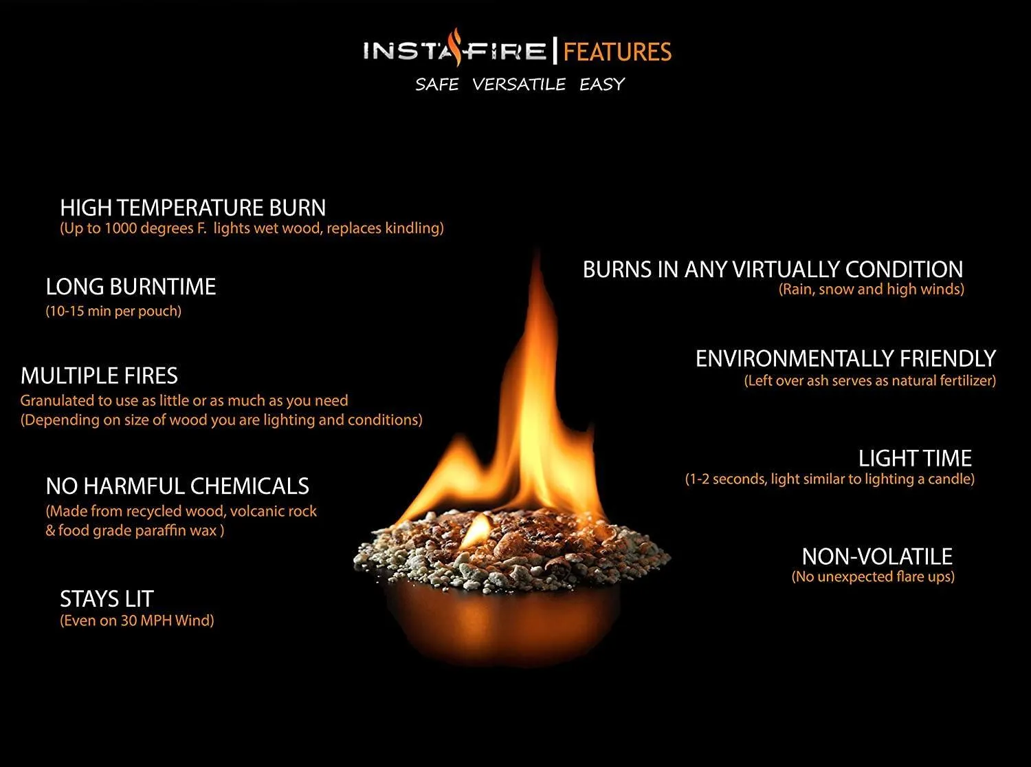 InstaFire - 3 Pack Fire Starter