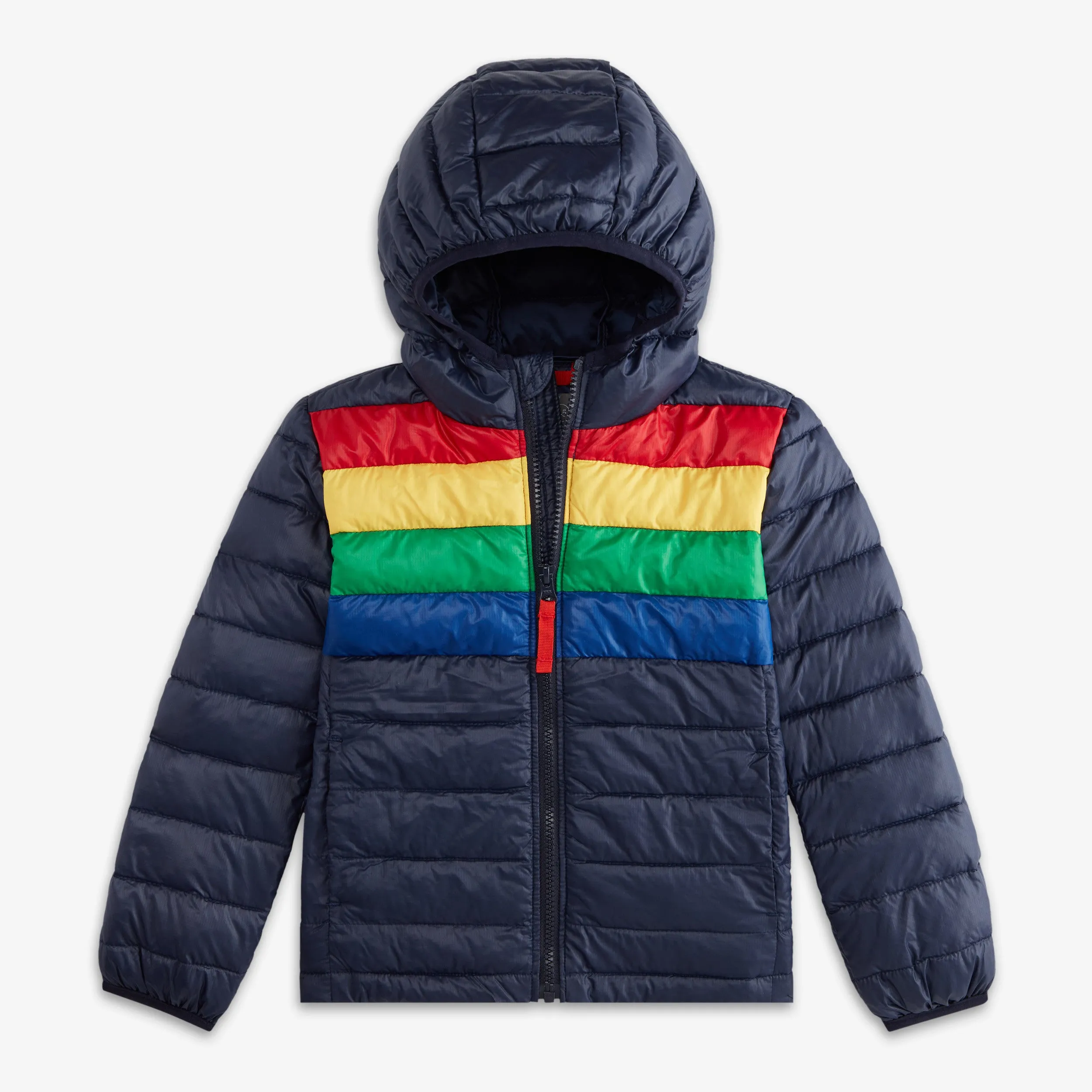 Kids puffer jacket in stripe