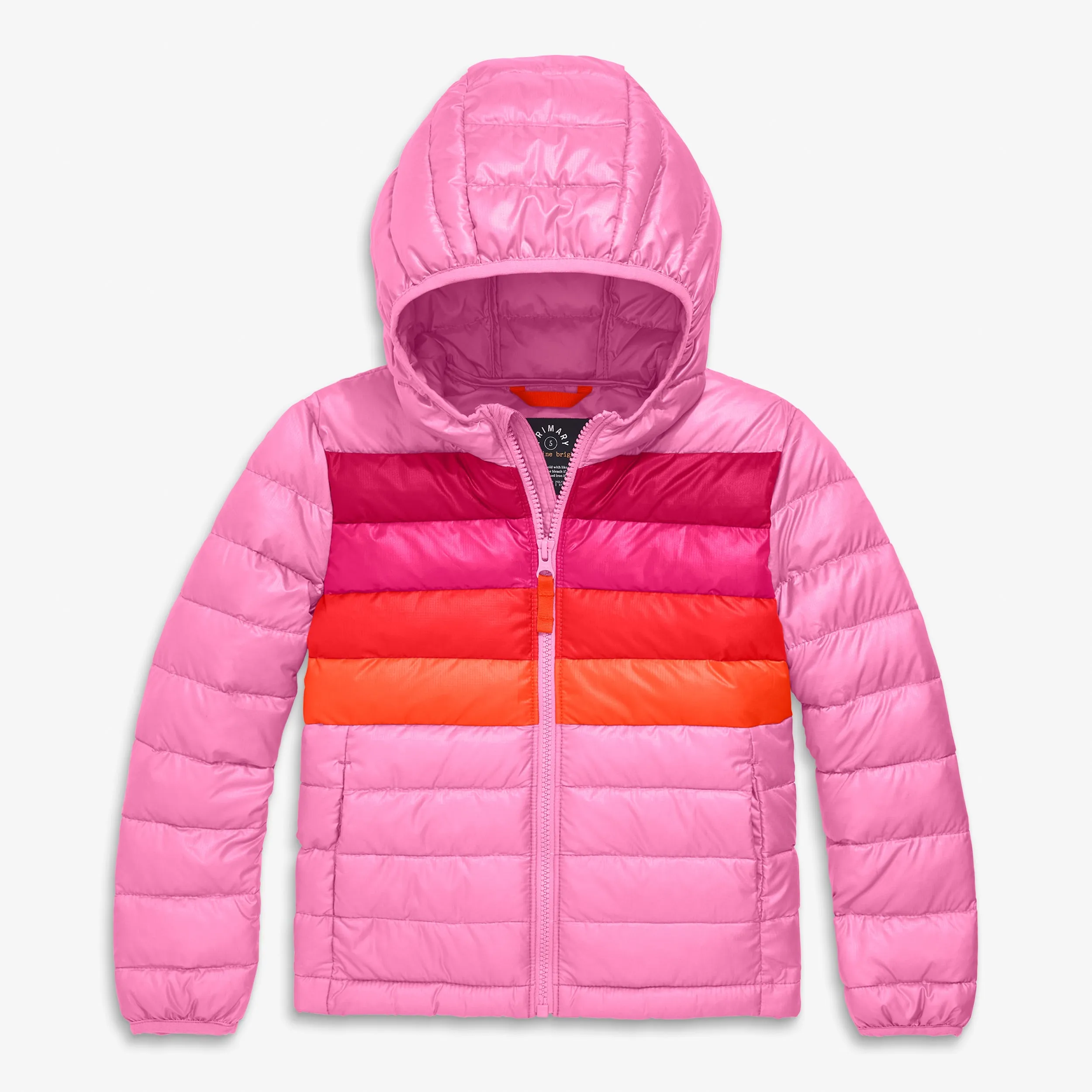 Kids puffer jacket in stripe