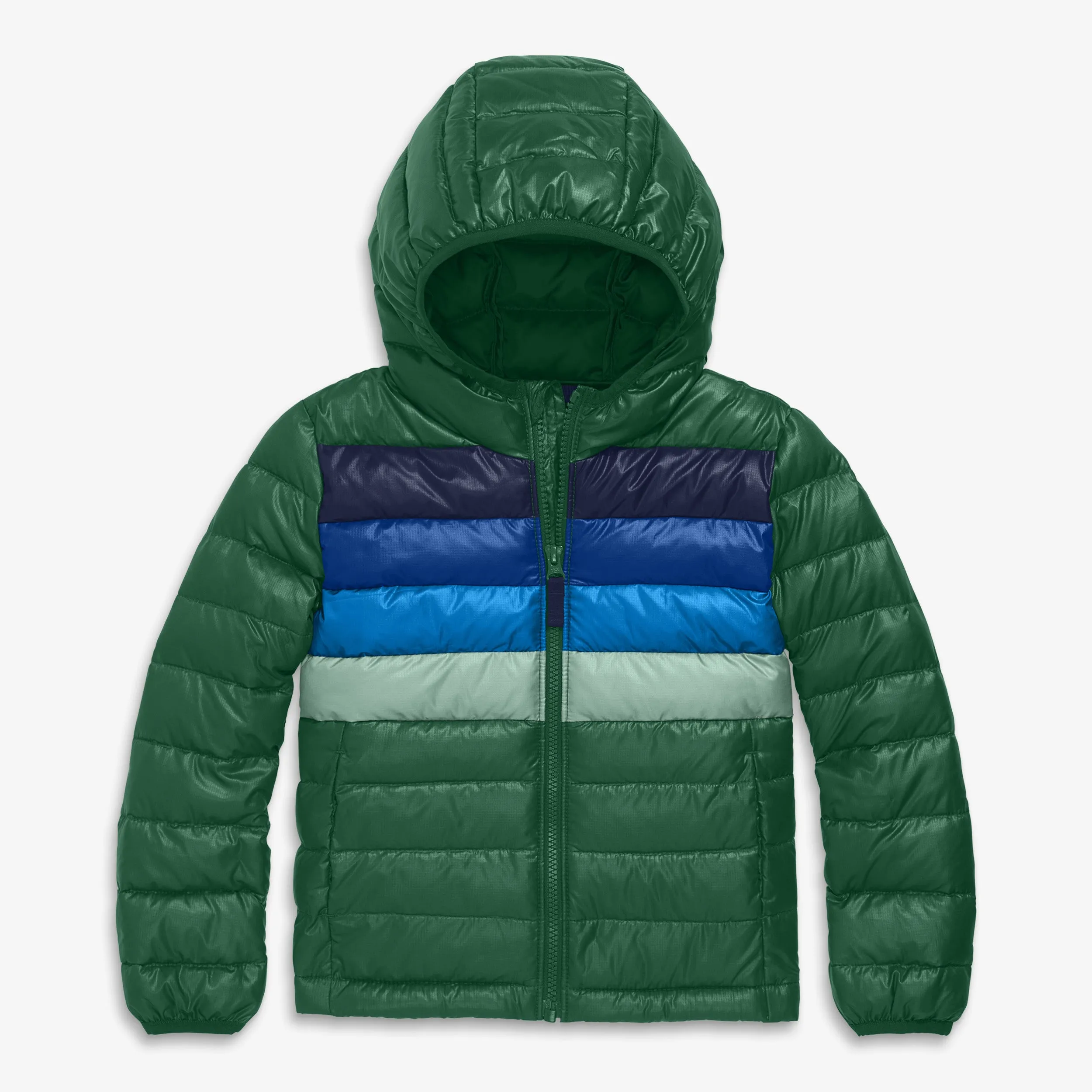 Kids puffer jacket in stripe