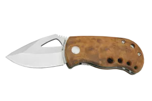 Maple Burlwood Fat Boy Folding Knife