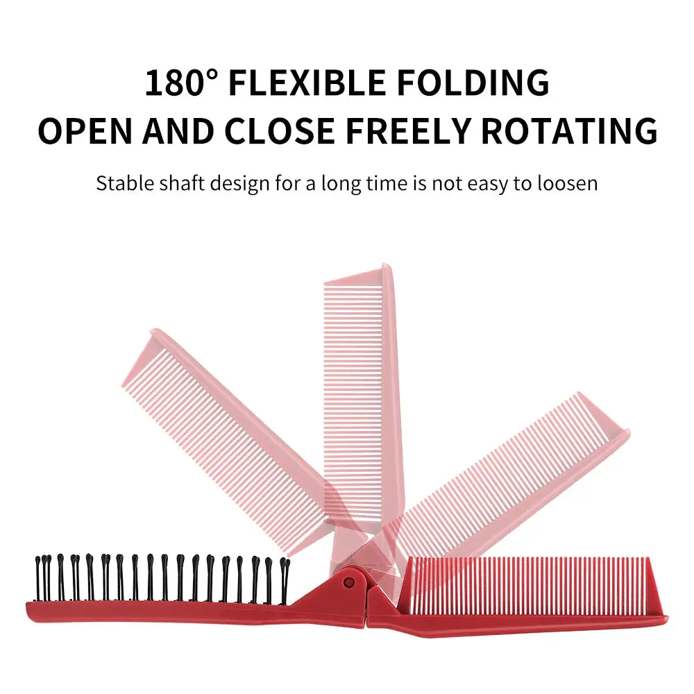 Mini Red Folding Pocket Comb