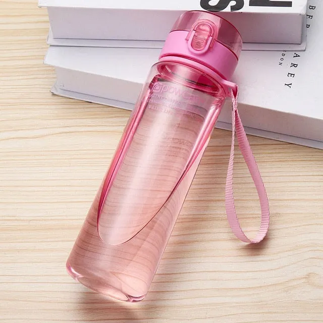 Portable Leak-proof Water Bottle. Sports Drinking Plastic Water Bottles