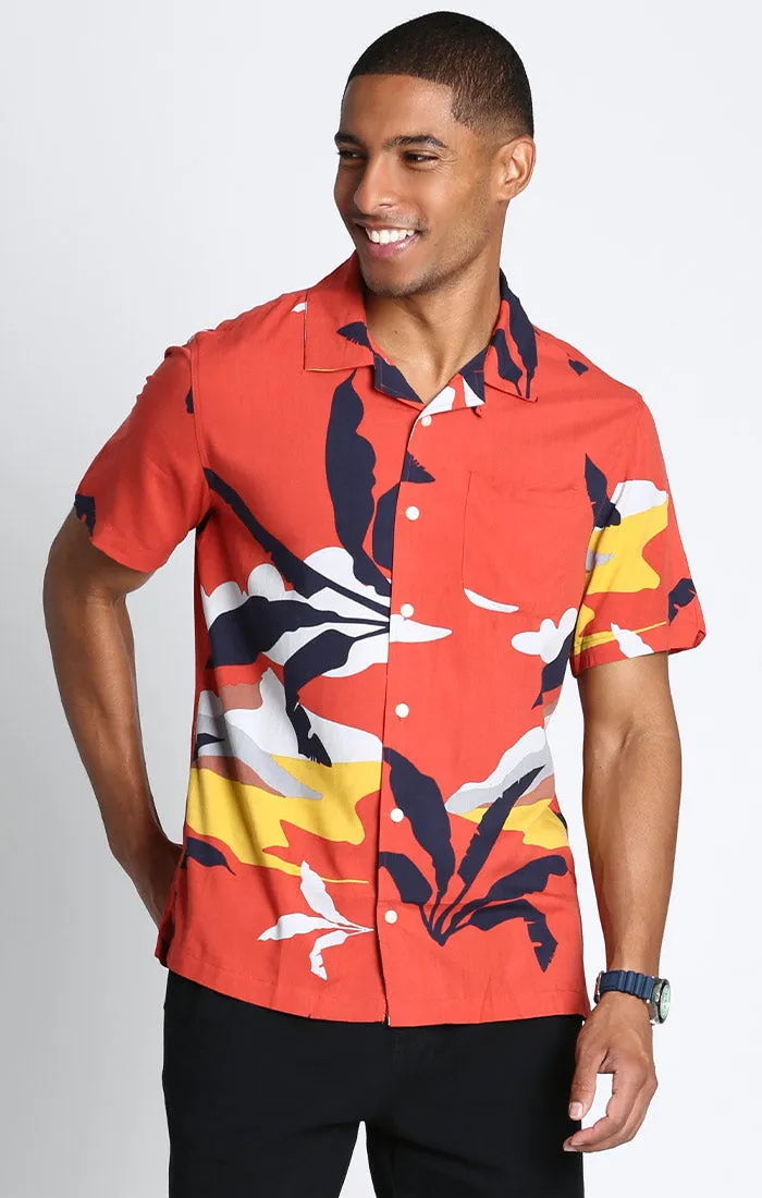 Short Sleeve Rayon Camp Shirt