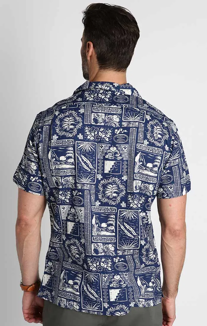 Short Sleeve Rayon Camp Shirt