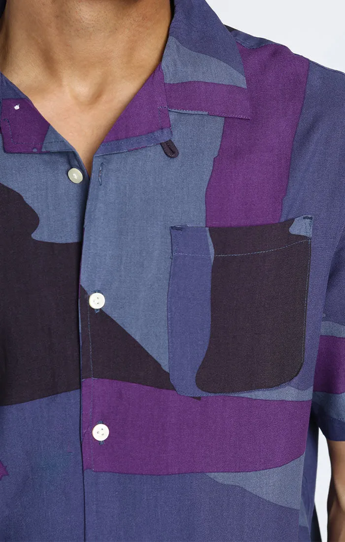 Short Sleeve Rayon Camp Shirt