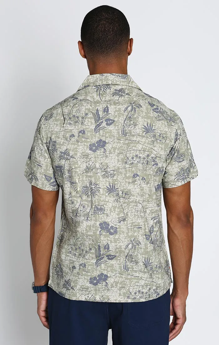 Short Sleeve Rayon Camp Shirt