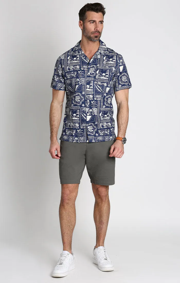Short Sleeve Rayon Camp Shirt