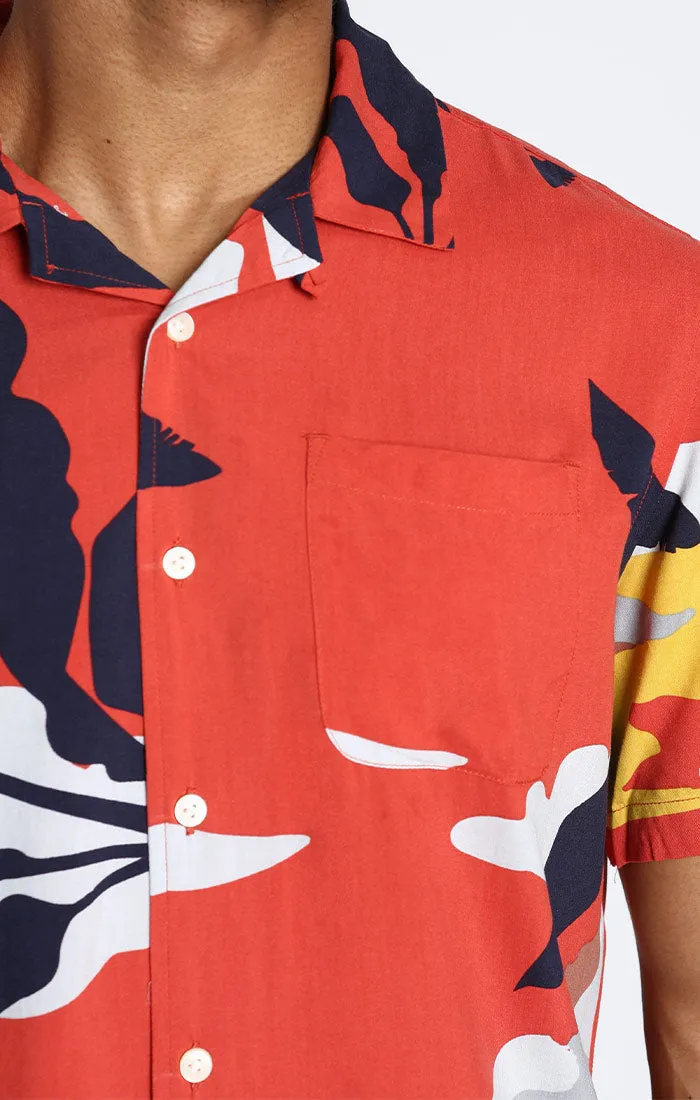 Short Sleeve Rayon Camp Shirt