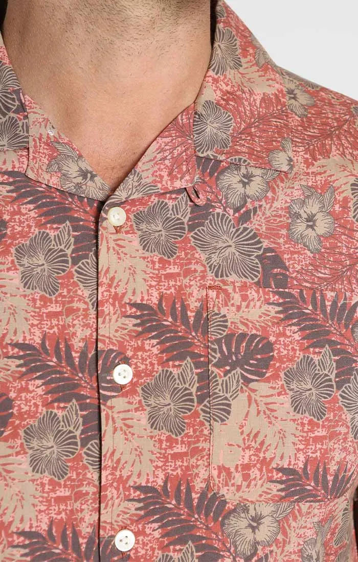 Short Sleeve Rayon Camp Shirt