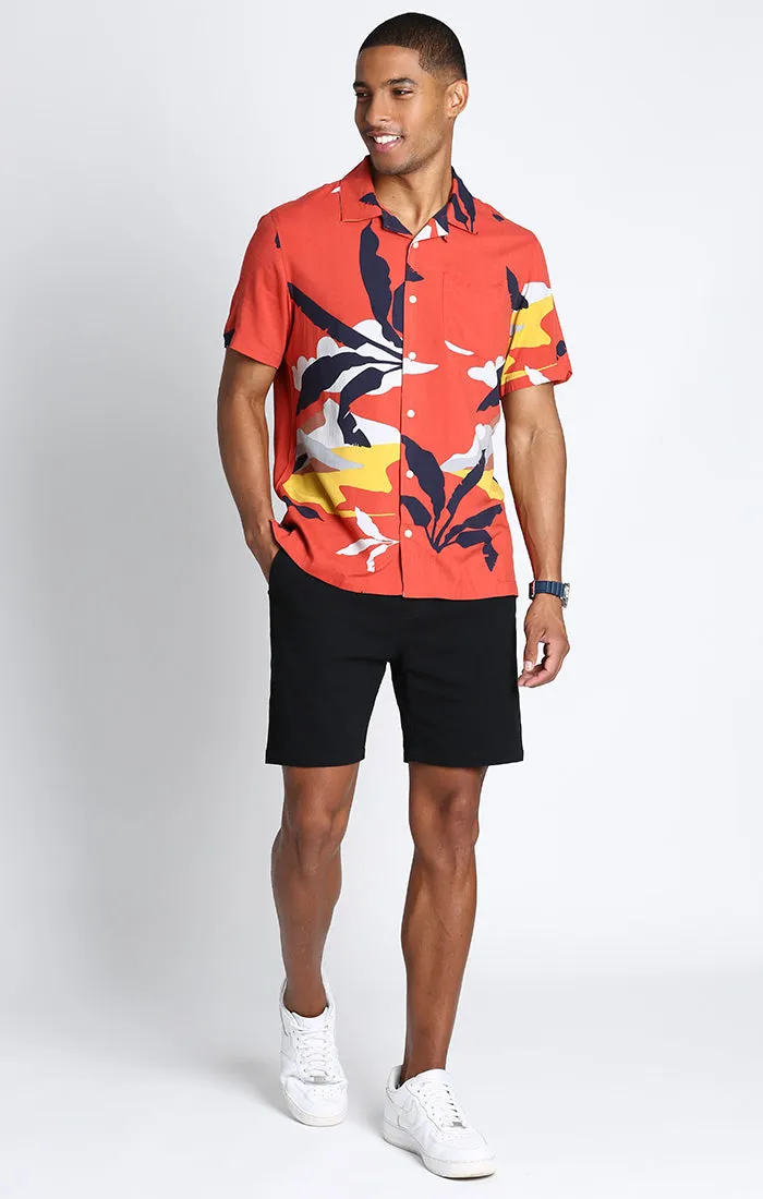 Short Sleeve Rayon Camp Shirt