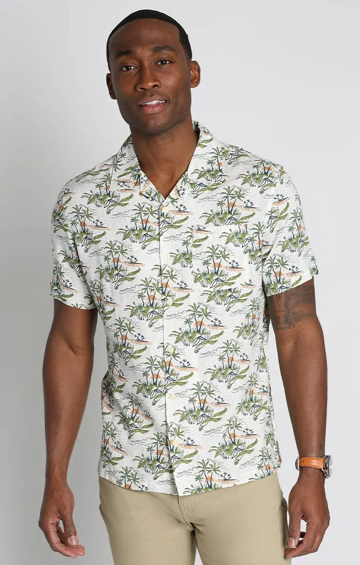 Short Sleeve Rayon Camp Shirt