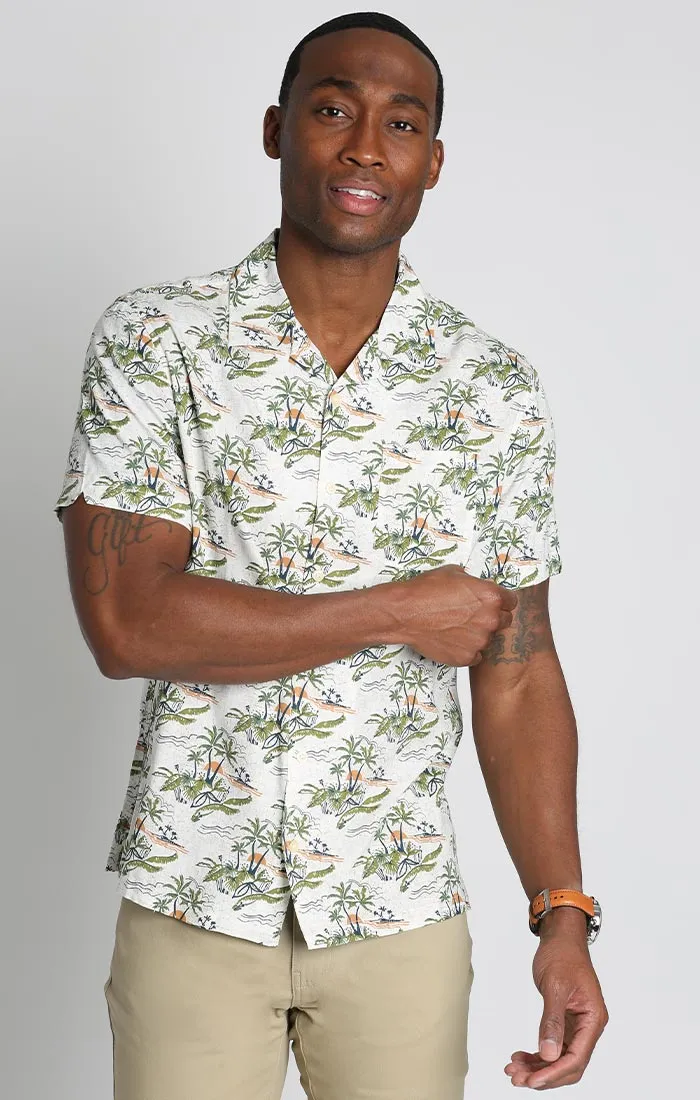 Short Sleeve Rayon Camp Shirt