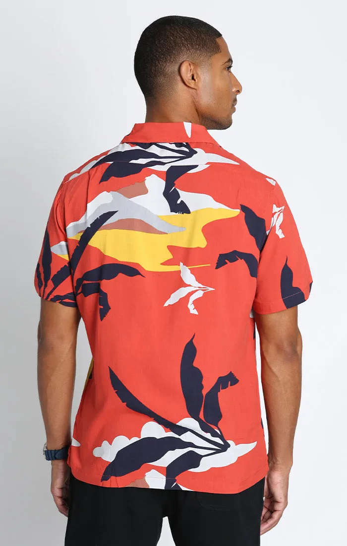 Short Sleeve Rayon Camp Shirt