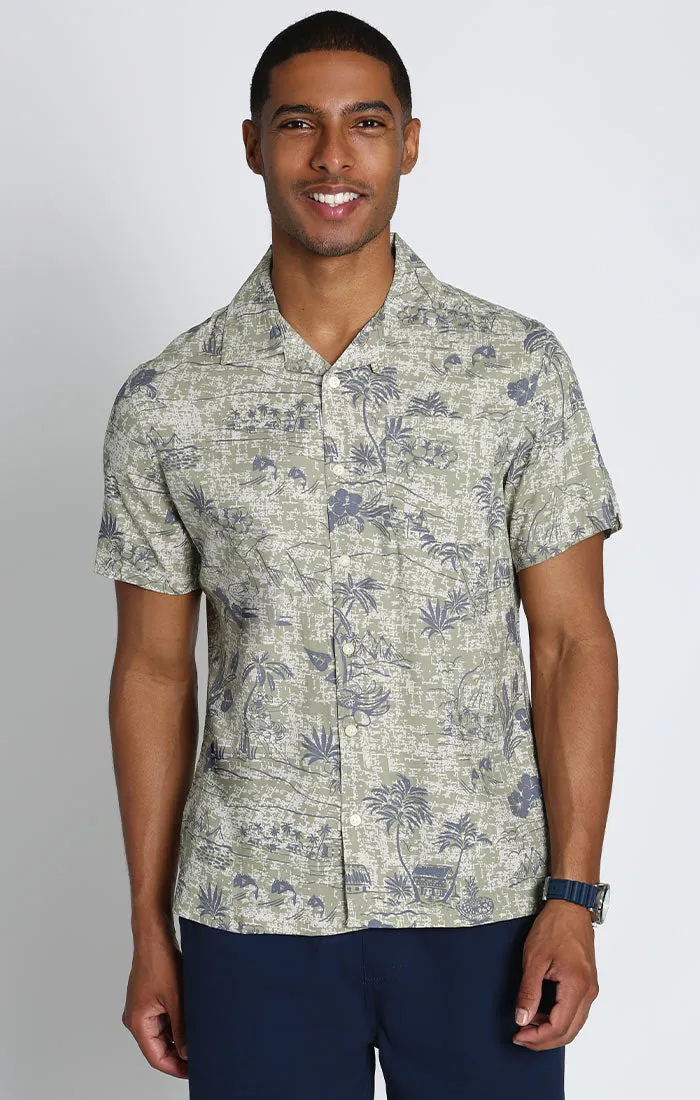 Short Sleeve Rayon Camp Shirt