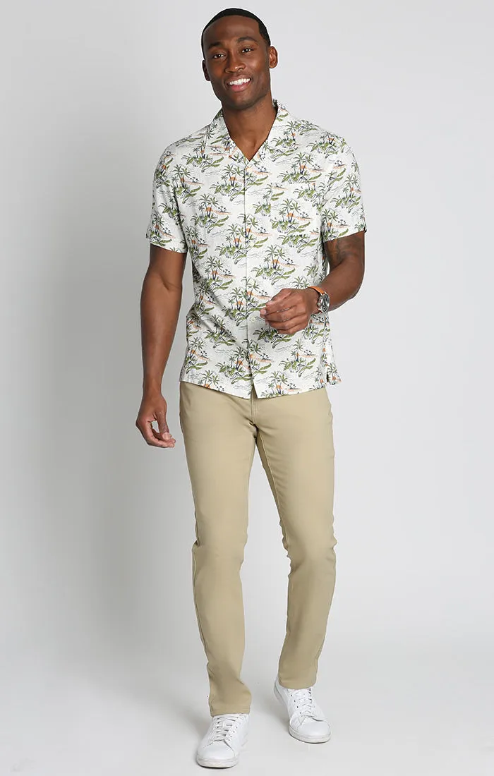 Short Sleeve Rayon Camp Shirt