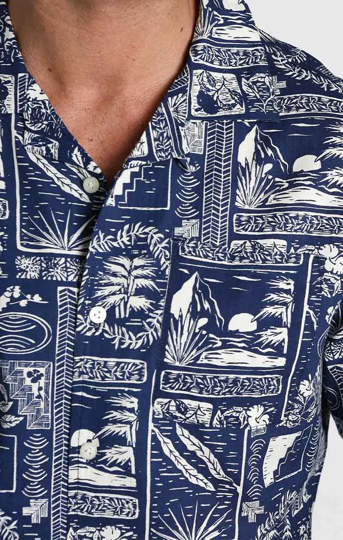 Short Sleeve Rayon Camp Shirt