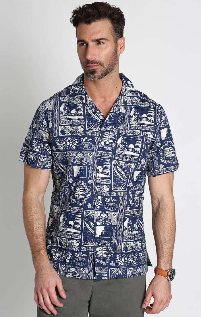 Short Sleeve Rayon Camp Shirt