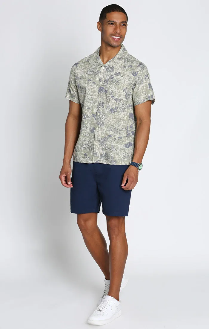 Short Sleeve Rayon Camp Shirt