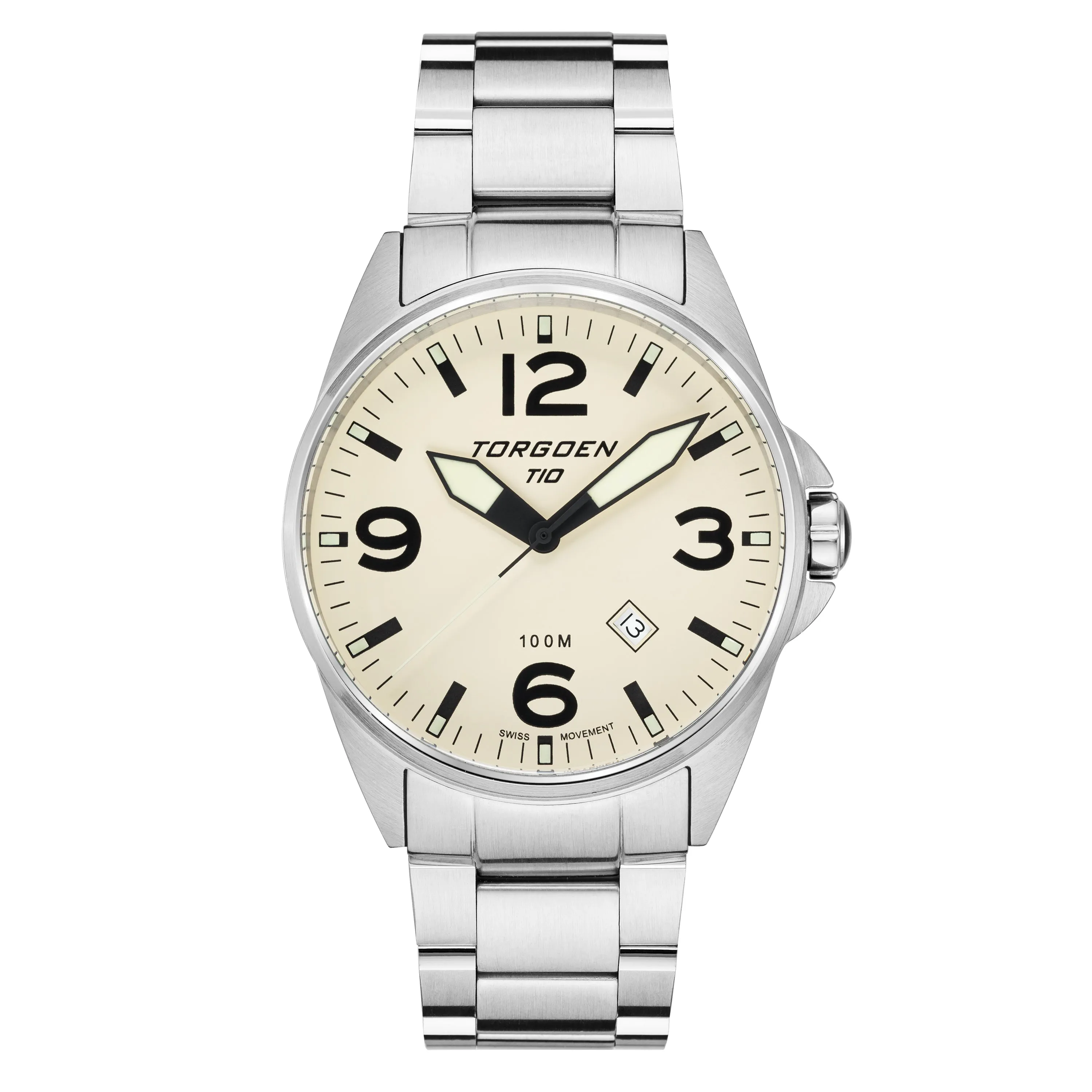 T10 Cream | 44mm, Metal Strap