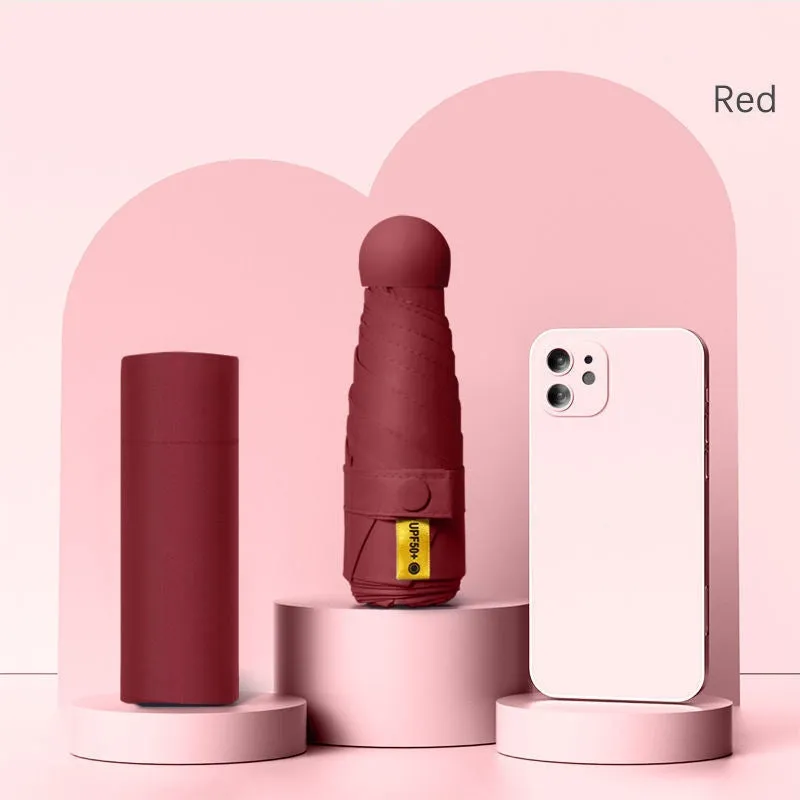 UPF50  Mini Capsule Folding Umbrella