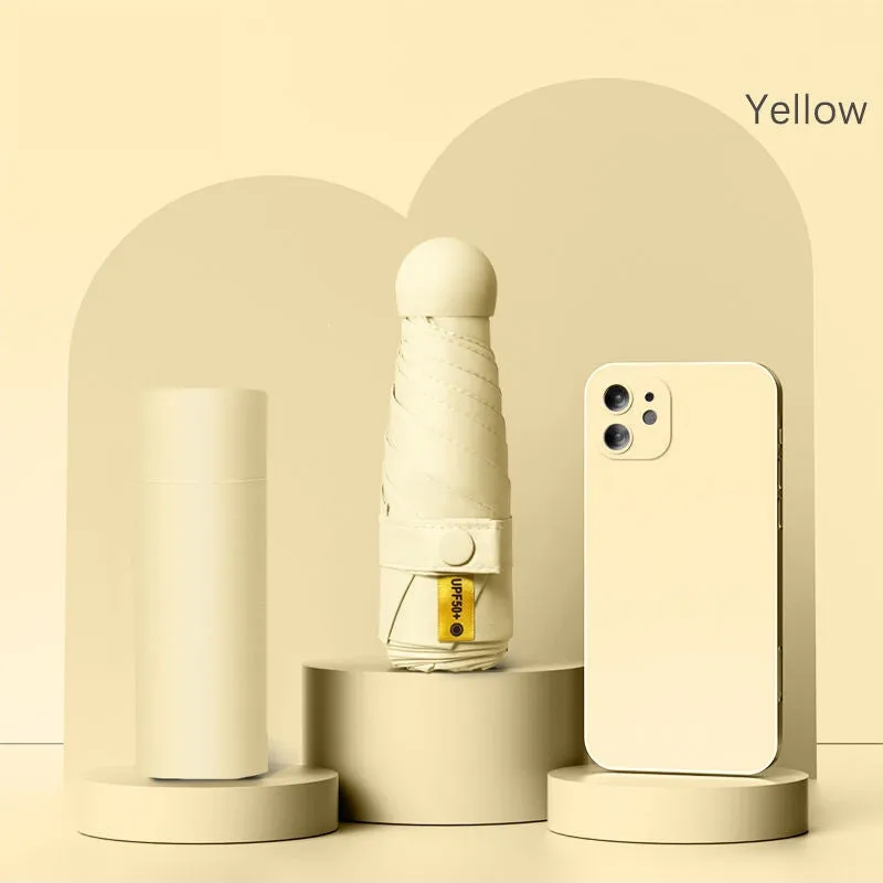 UPF50  Mini Capsule Folding Umbrella