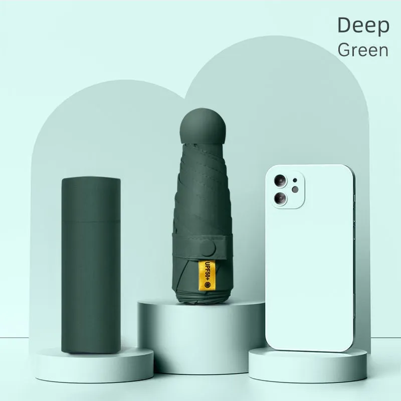 UPF50  Mini Capsule Folding Umbrella