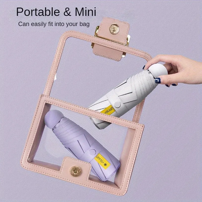 UPF50  Mini Capsule Folding Umbrella