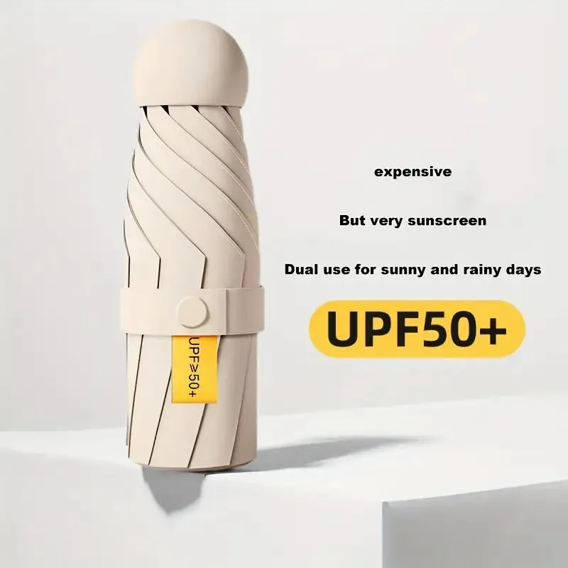 UPF50  Mini Capsule Folding Umbrella