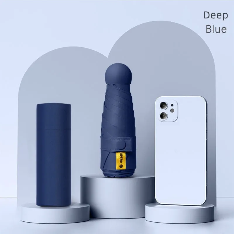 UPF50  Mini Capsule Folding Umbrella
